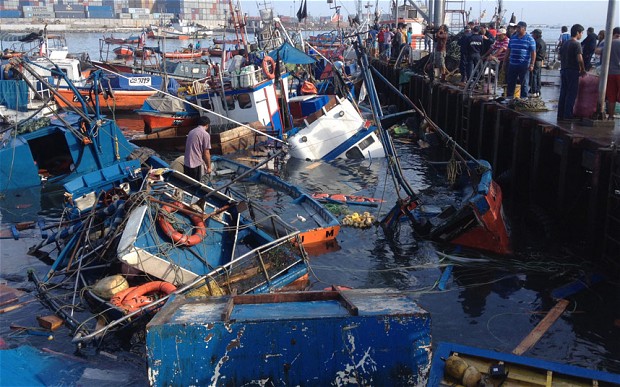 Tsunami waves hit Japan after Chile quake