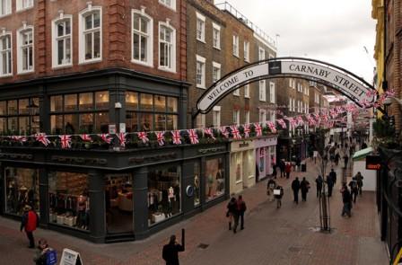 carnaby street popular shopping places in london