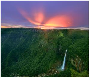 most photogenic waterfalls Cherrapunji